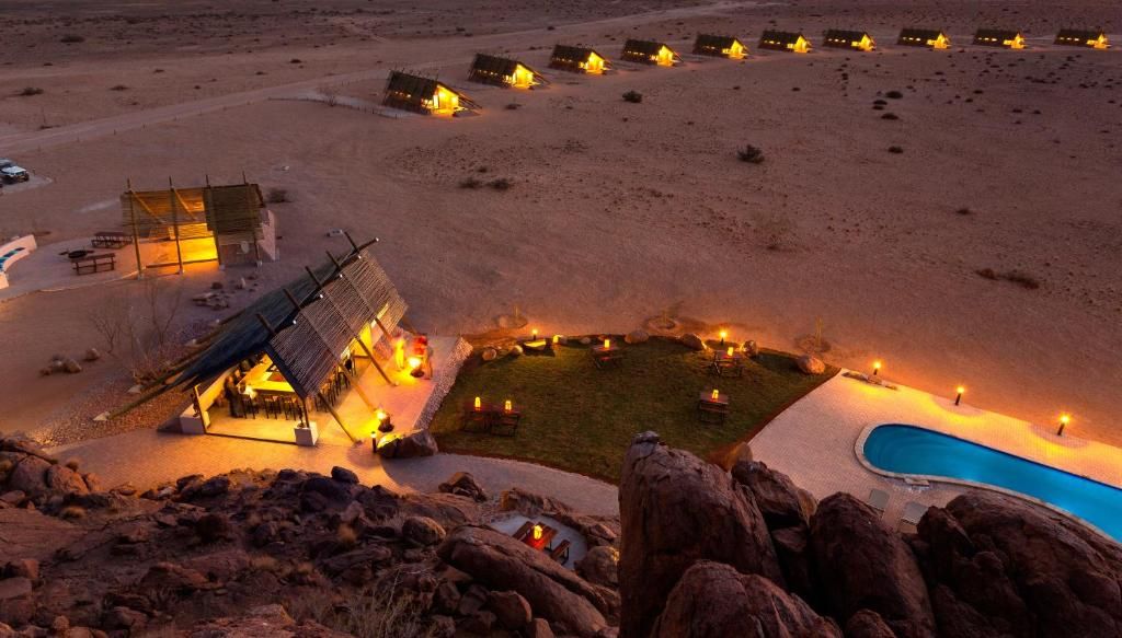 Desert Quiver Camp aerial view