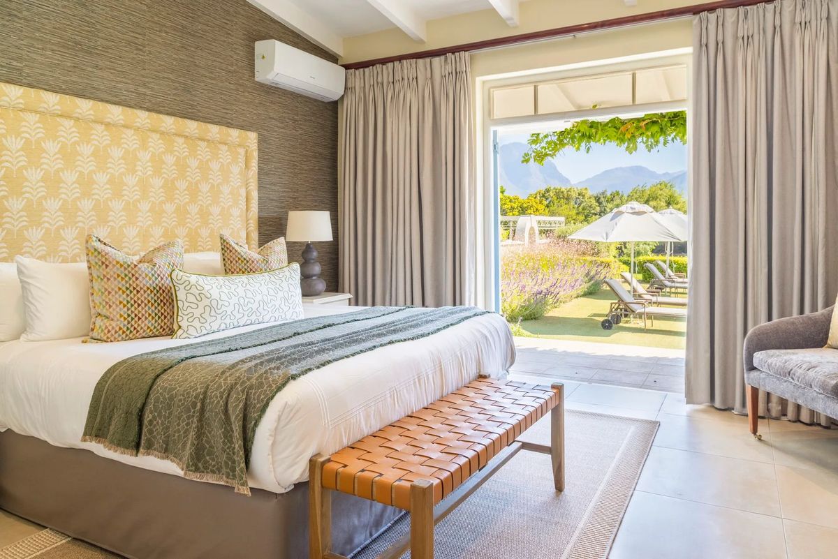 La Cabriere Country Estate poolside deluxe room