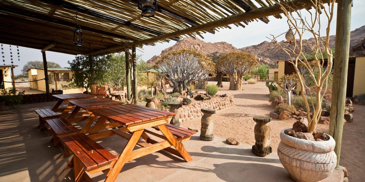 Namtib Desert Lodge patio