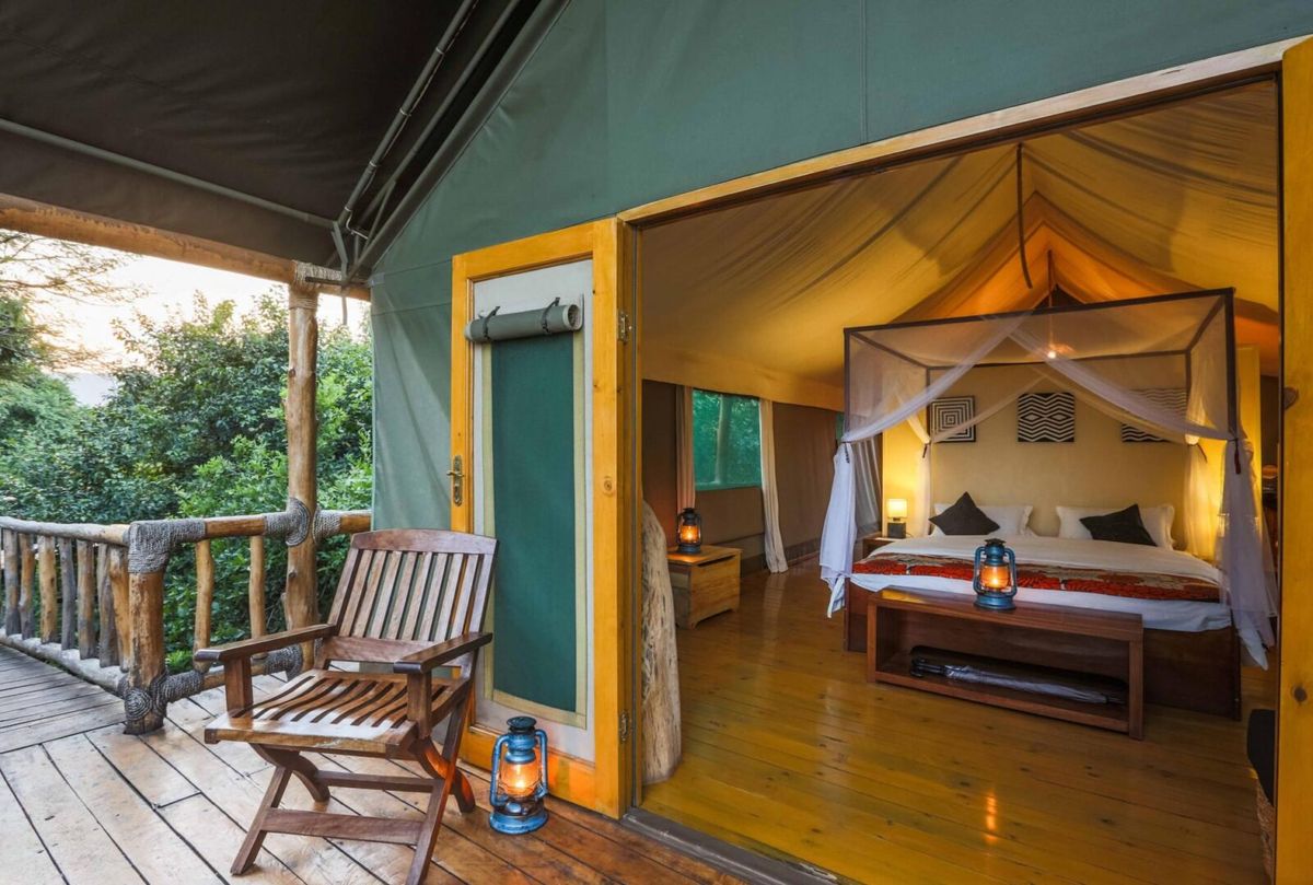 Ruzizi Tented Lodge tent interior