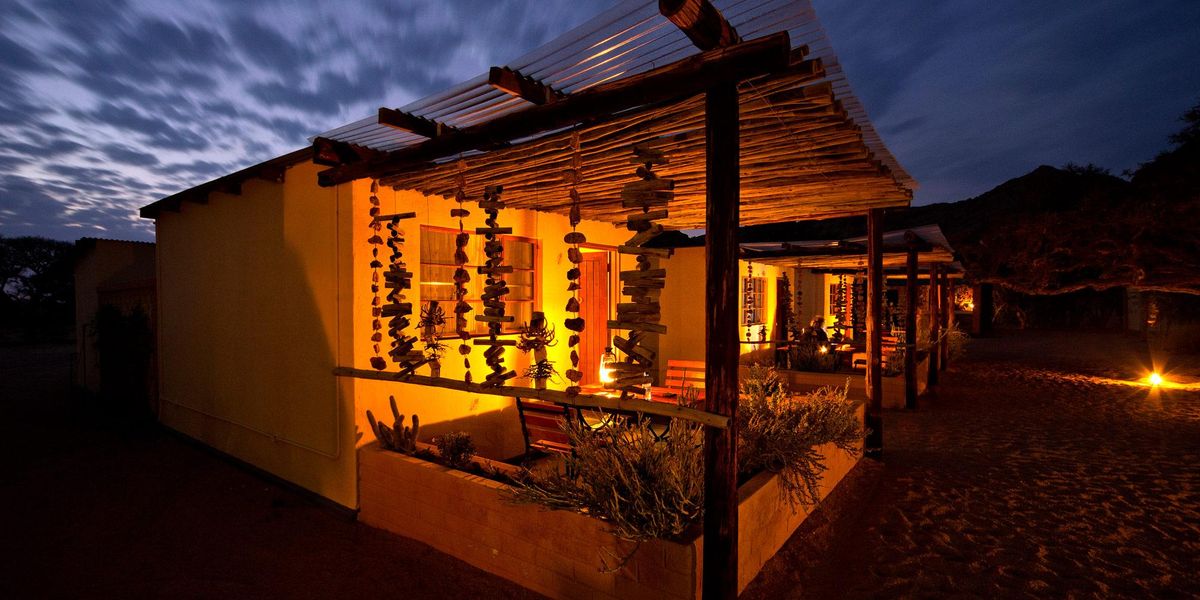 Namtib Desert Lodge bungalow night