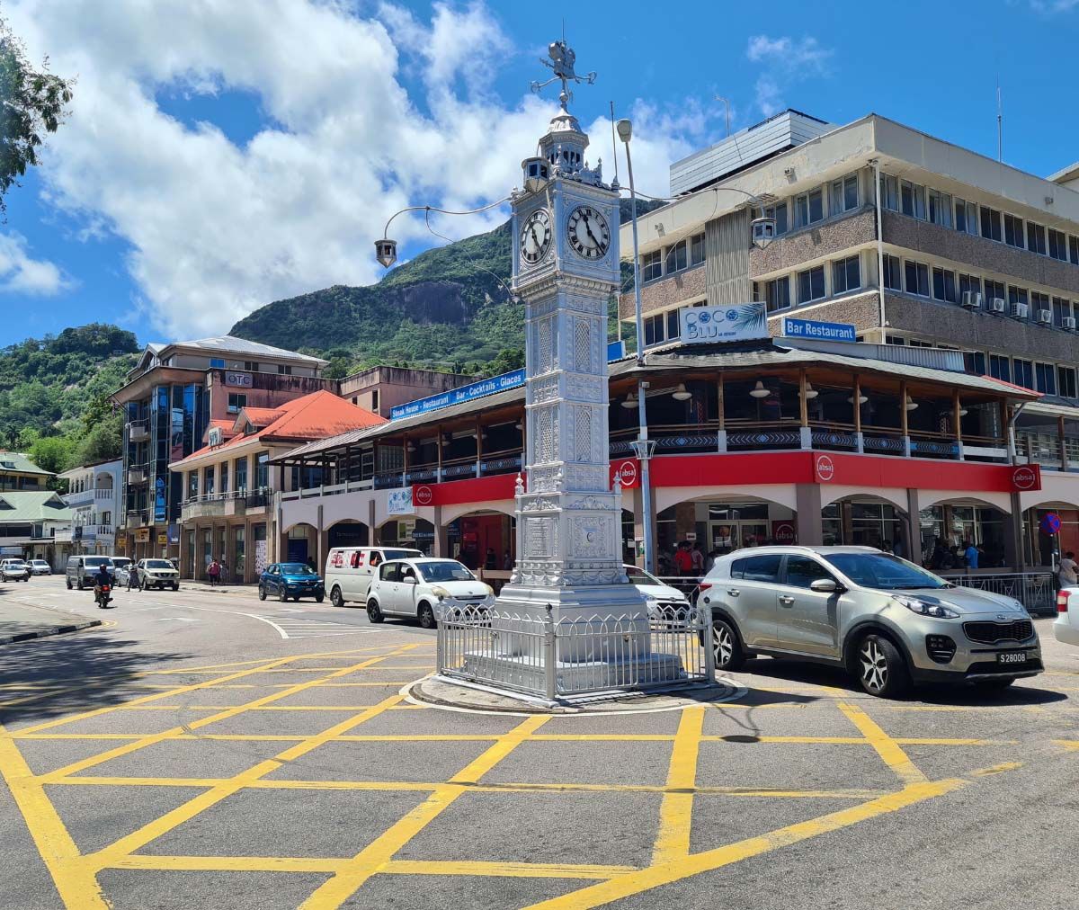 Seychelles Mahe clocktower
