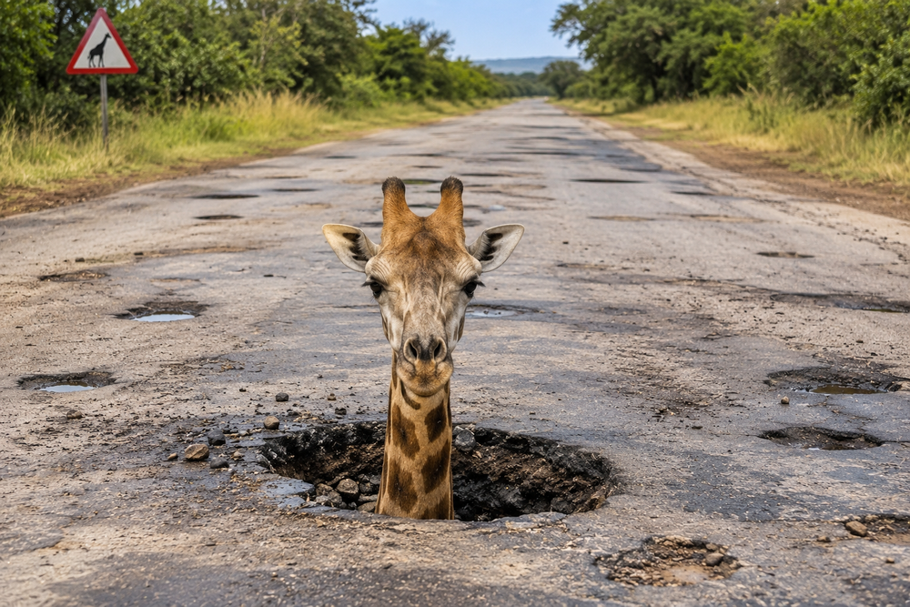 Die Straßen in Afrika sind manchmal ein bisschen anders