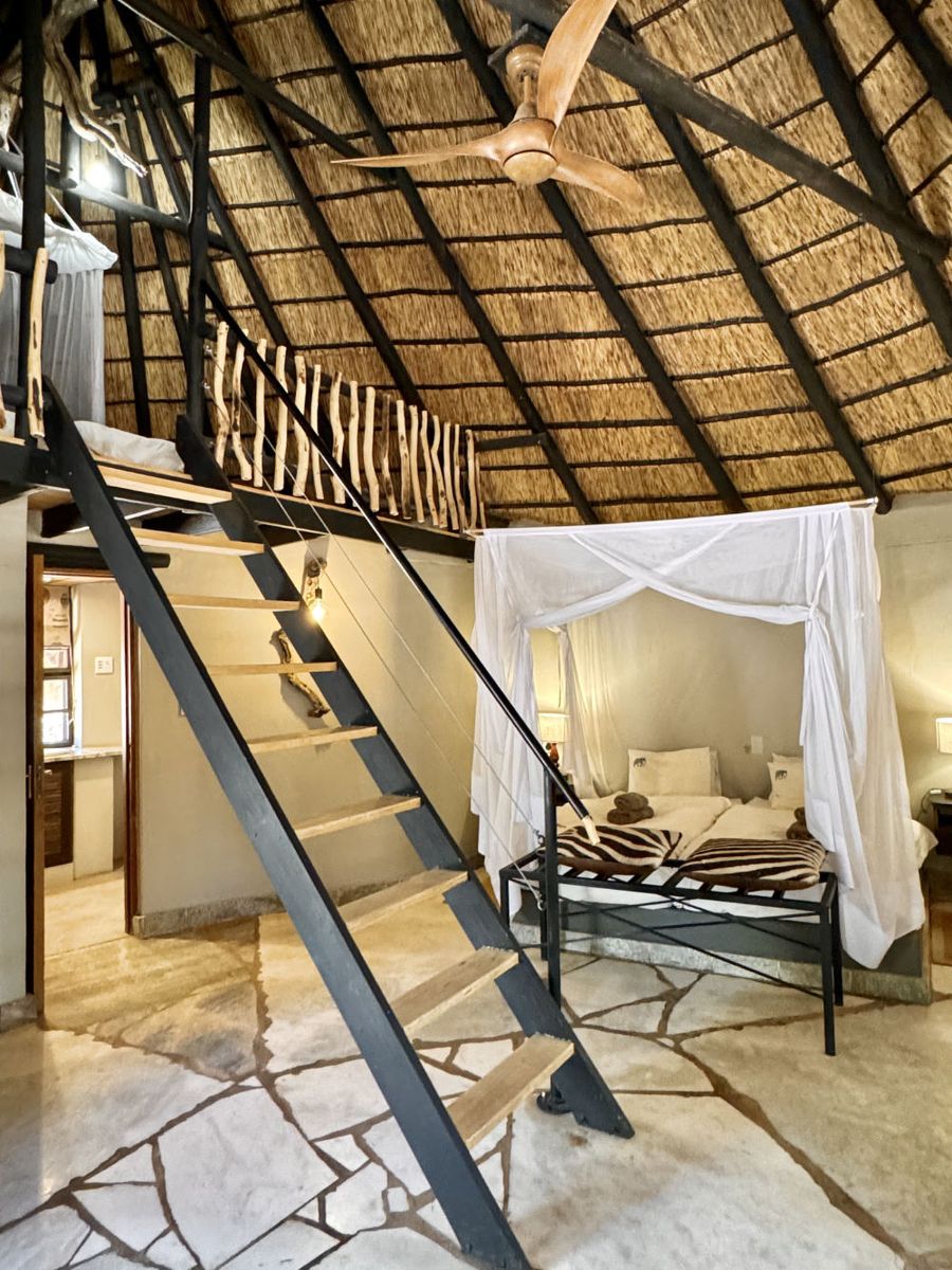 Okambara Elephant Lodge loft room