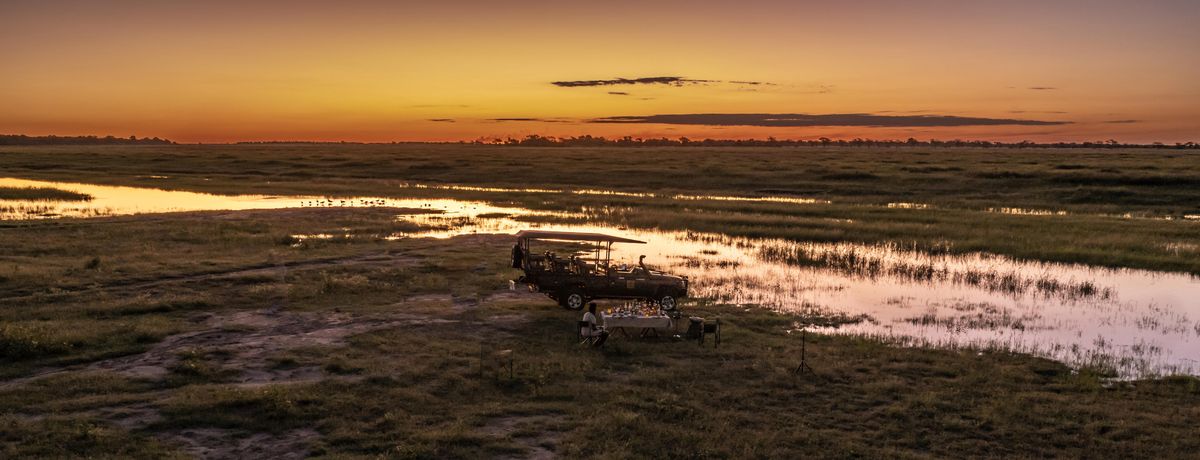 Ngoma Safari Lodge bush dinner