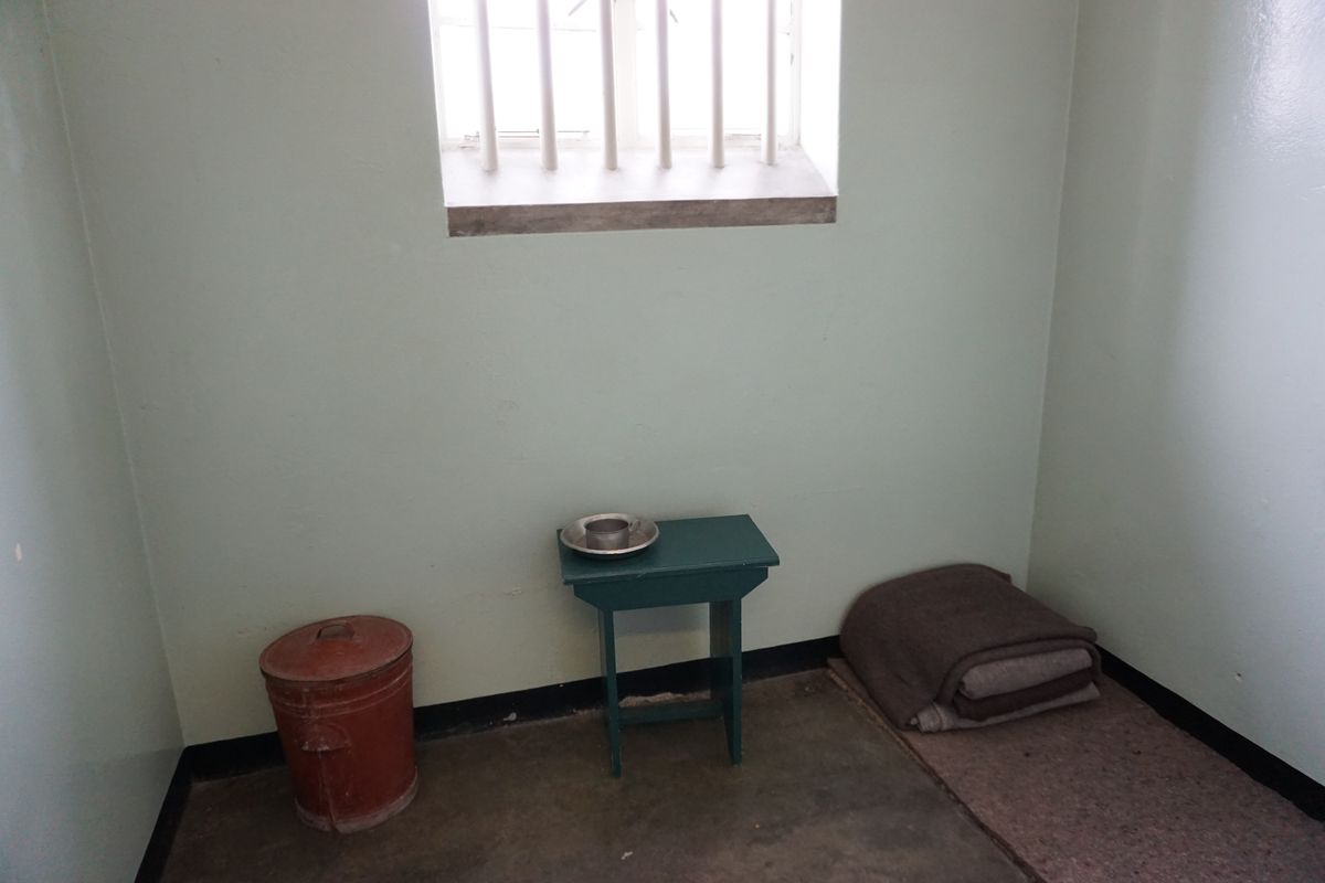 Robben Island Prison Cell of Nelson Mandela