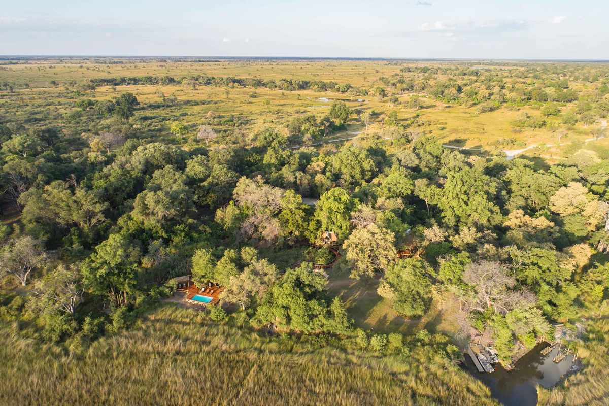 Camp Moremi aireal view
