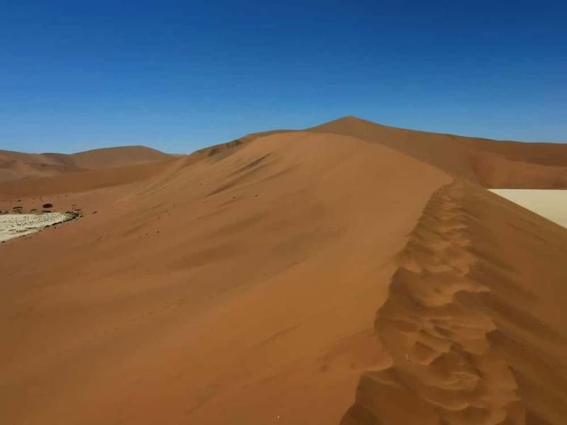 Aufstieg auf eine Düne bei Sossusvlei