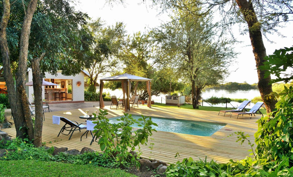 River View Lodge pool garden