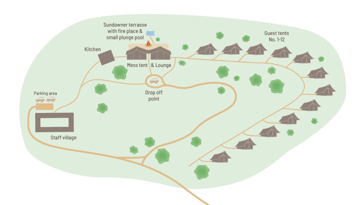 Tarangire View site map