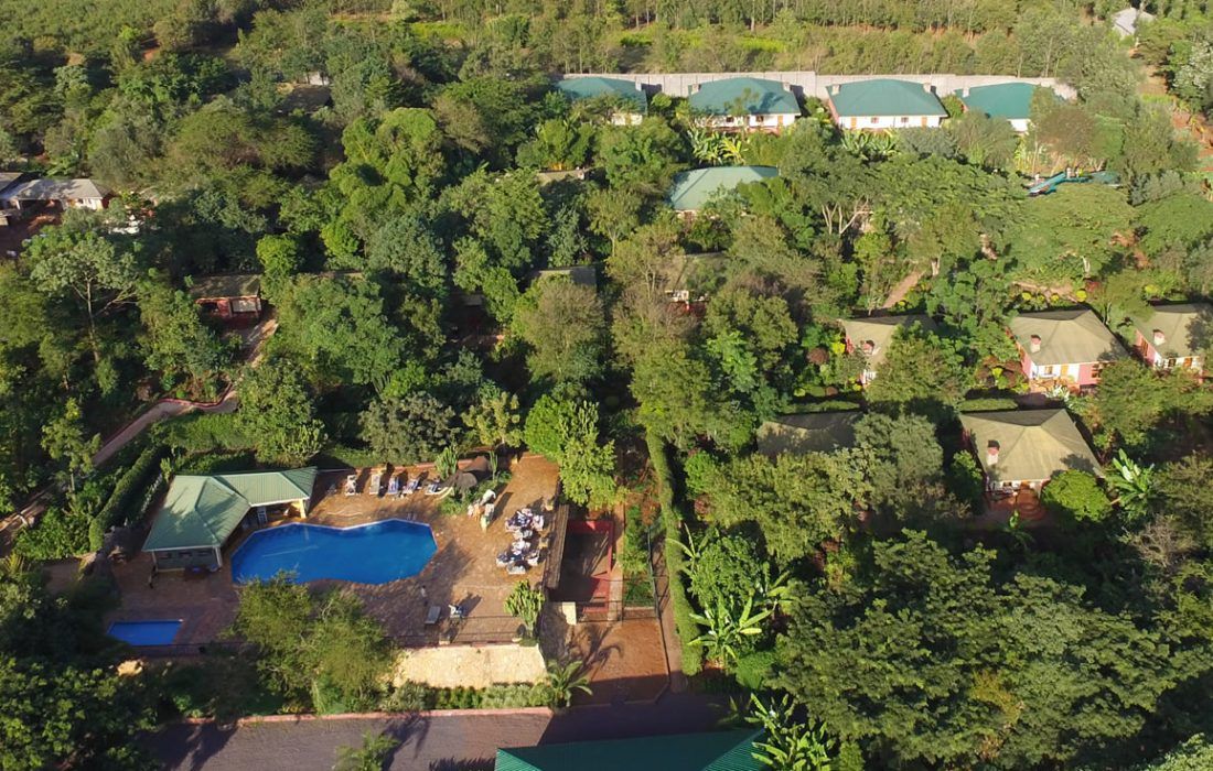 Kudu Lodge aerial view