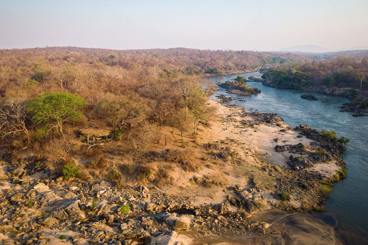 Mkulumadzi Lodge aerial view