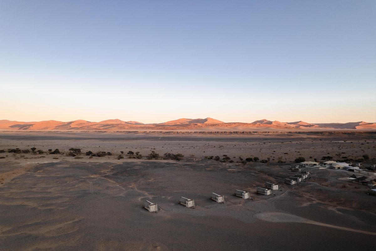 Kulala Desert Lodge aerial view