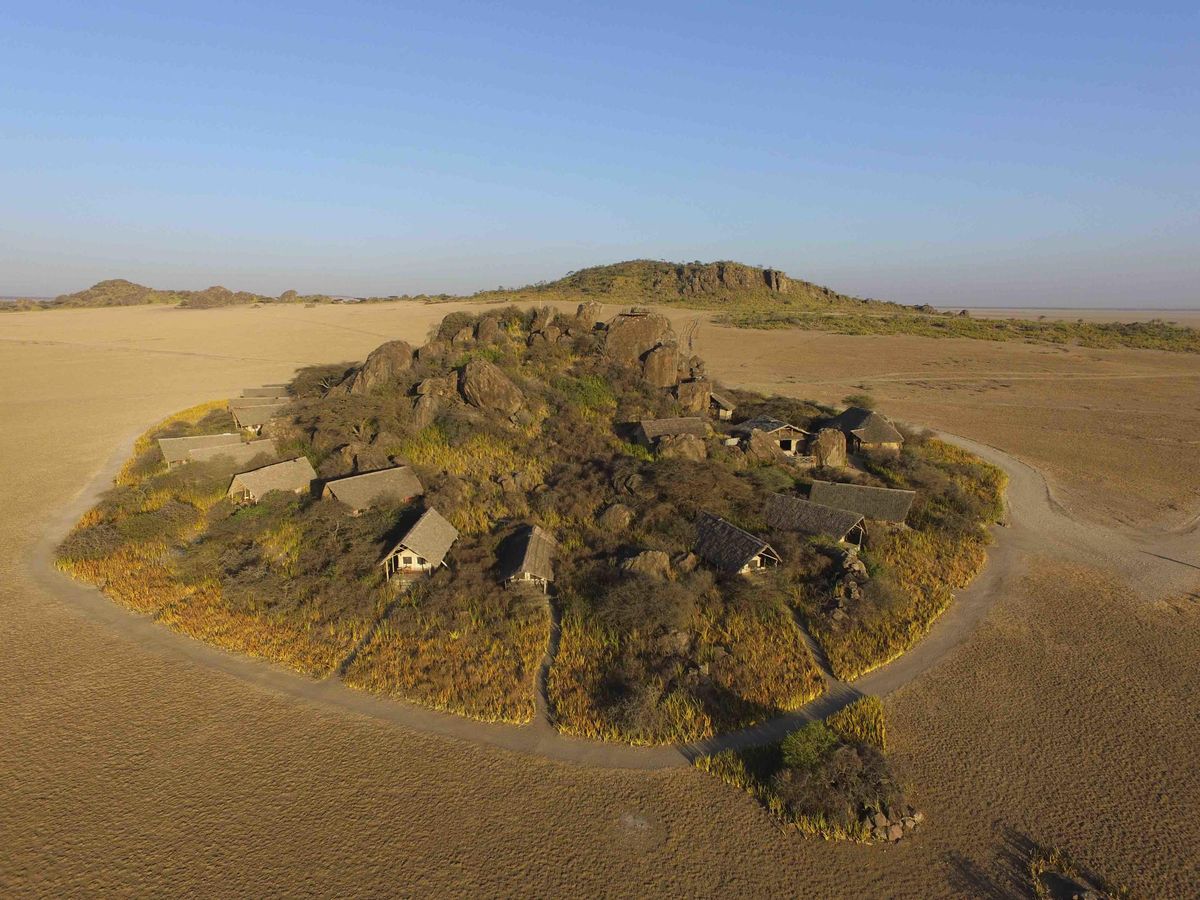 Olduvai Camp aerial view2