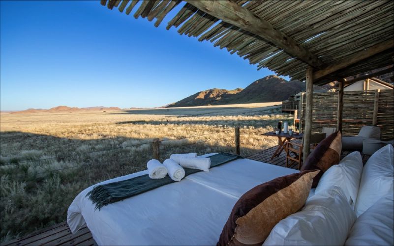 Elegant Desert Camp outdoor bed