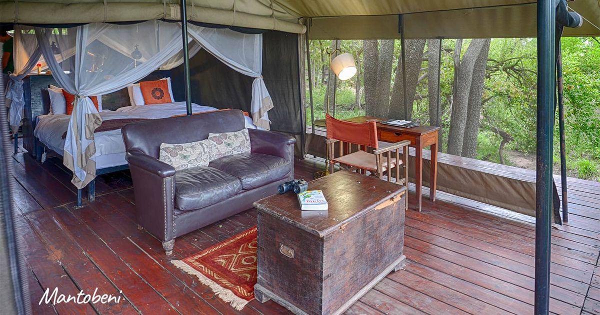 Honeyguide Mantobeni tent interior