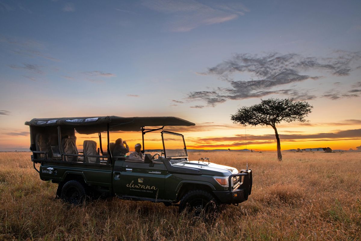 Elewana Sand River sunset game drive