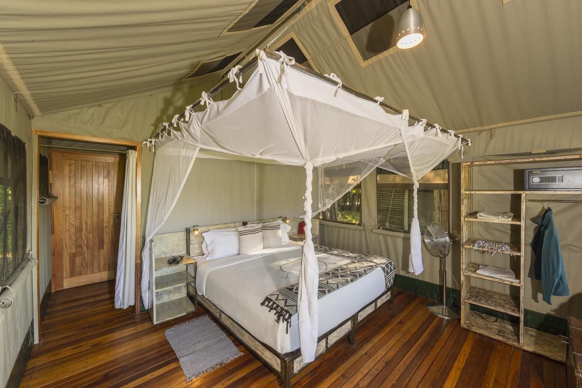 Sango tent interior