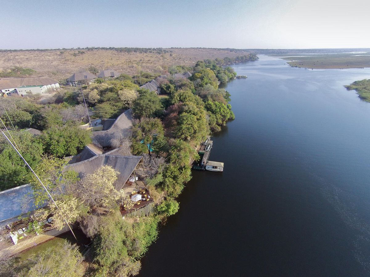 Chobe Safari Lodge arial view
