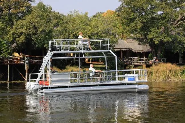 Camp Kwando boat
