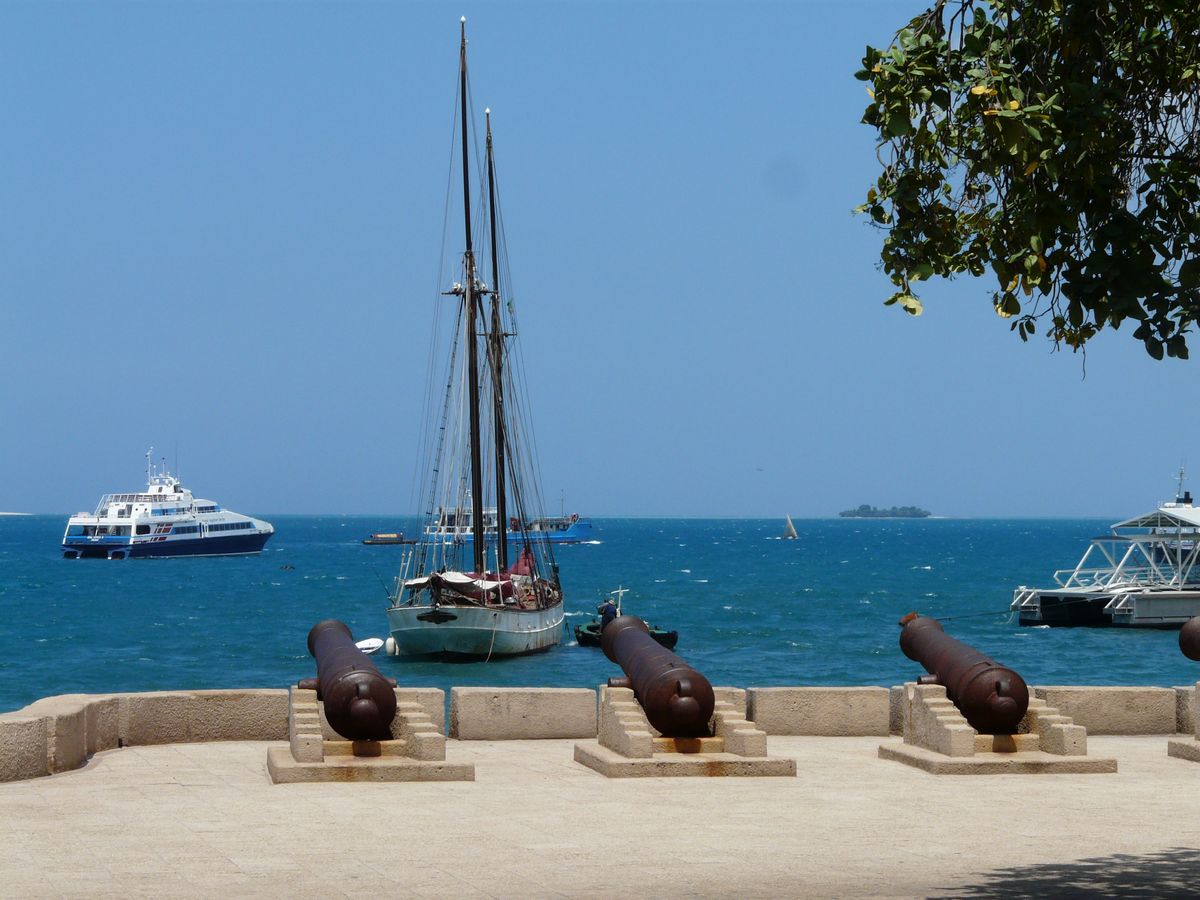 Stone Town harbour cannons