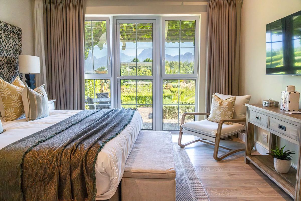 La Cabriere Country Estate garden view deluxe room
