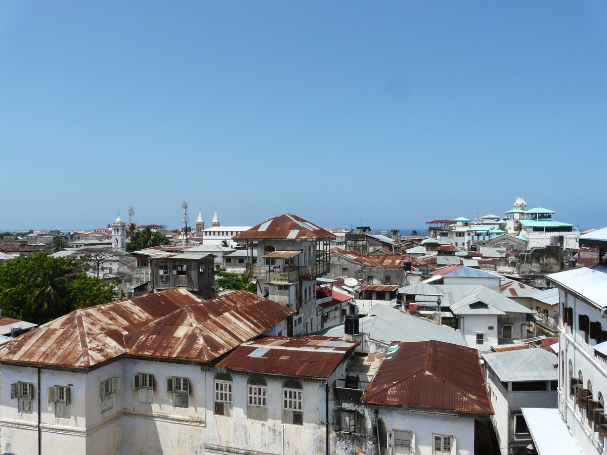 Stone Town aerial view