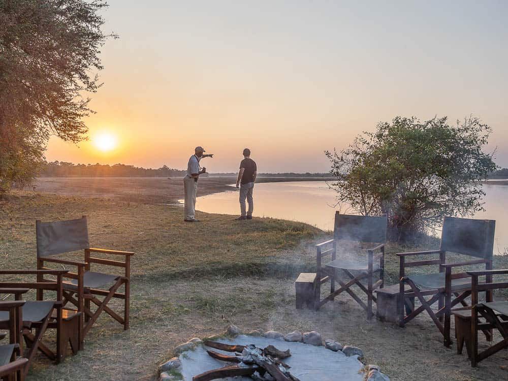 Island Bush Camp sunset view