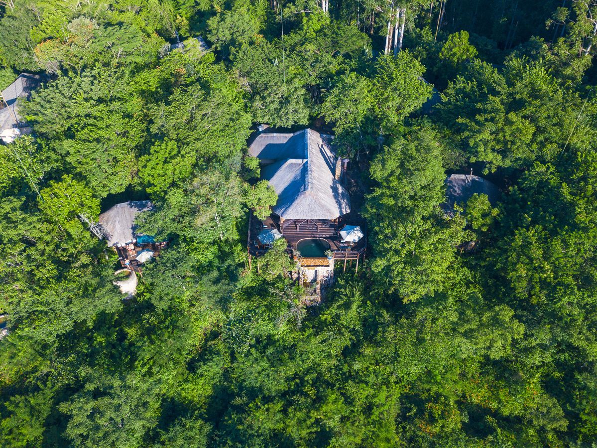 Tanamera Lodge aerial view
