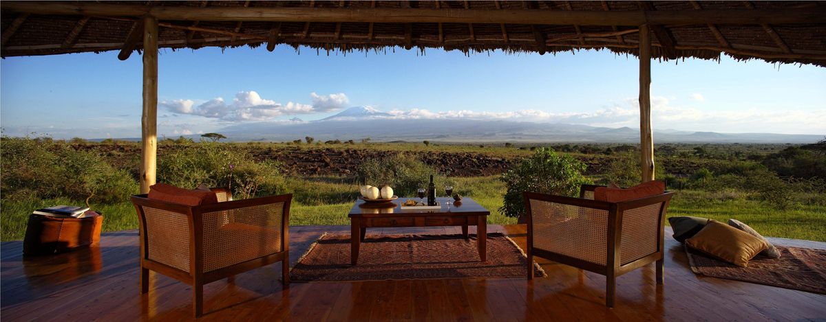 Elewana Tortilis tent kili view