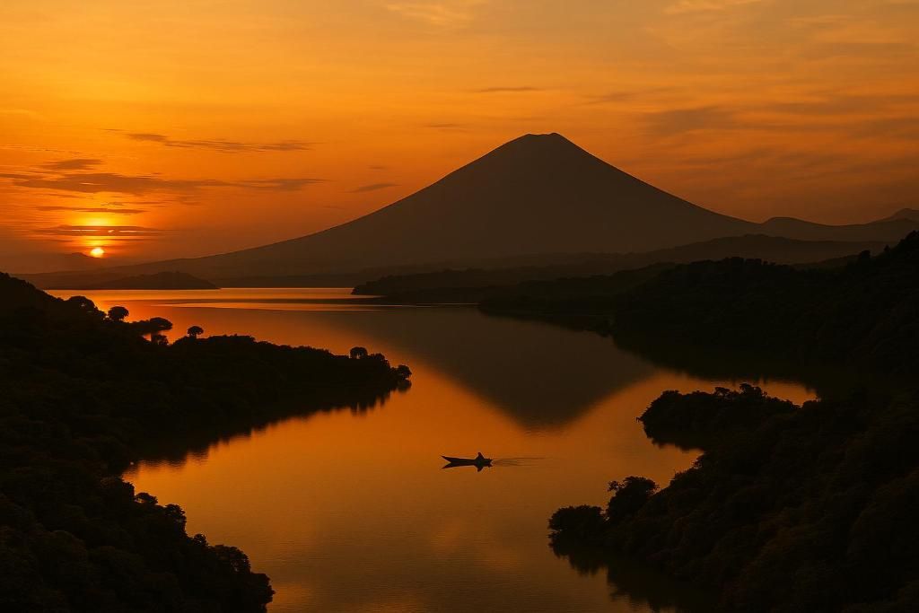 Chameleon Hill Lodge lake mutanda