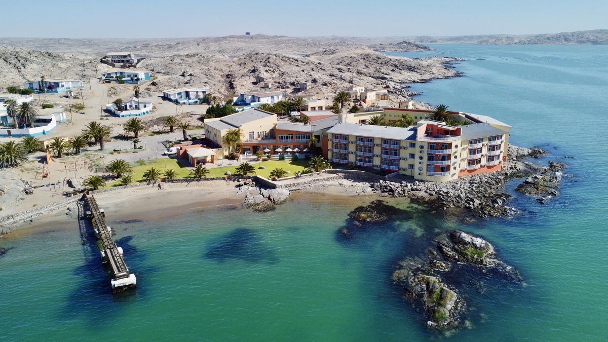 Lüderitz Nest Hotel aerial view