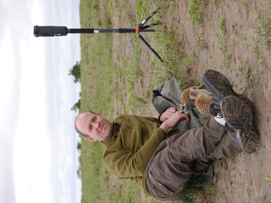 Dirk in Botswana beim Erdmännchen Shooting