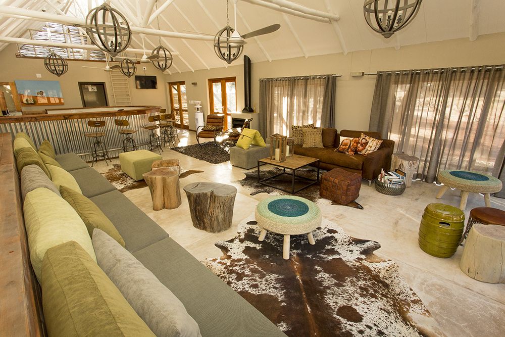 Kalahari Game Lodge lounge