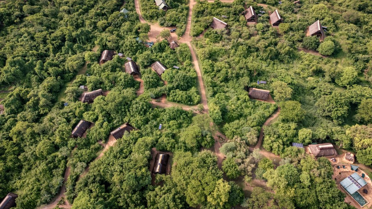 Murchison River Lodge aerial view