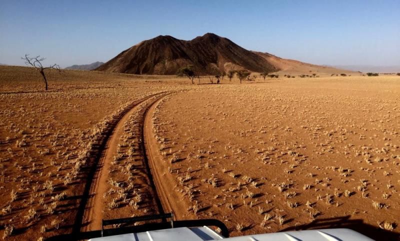 Piste durch die Wüstenlandschaft