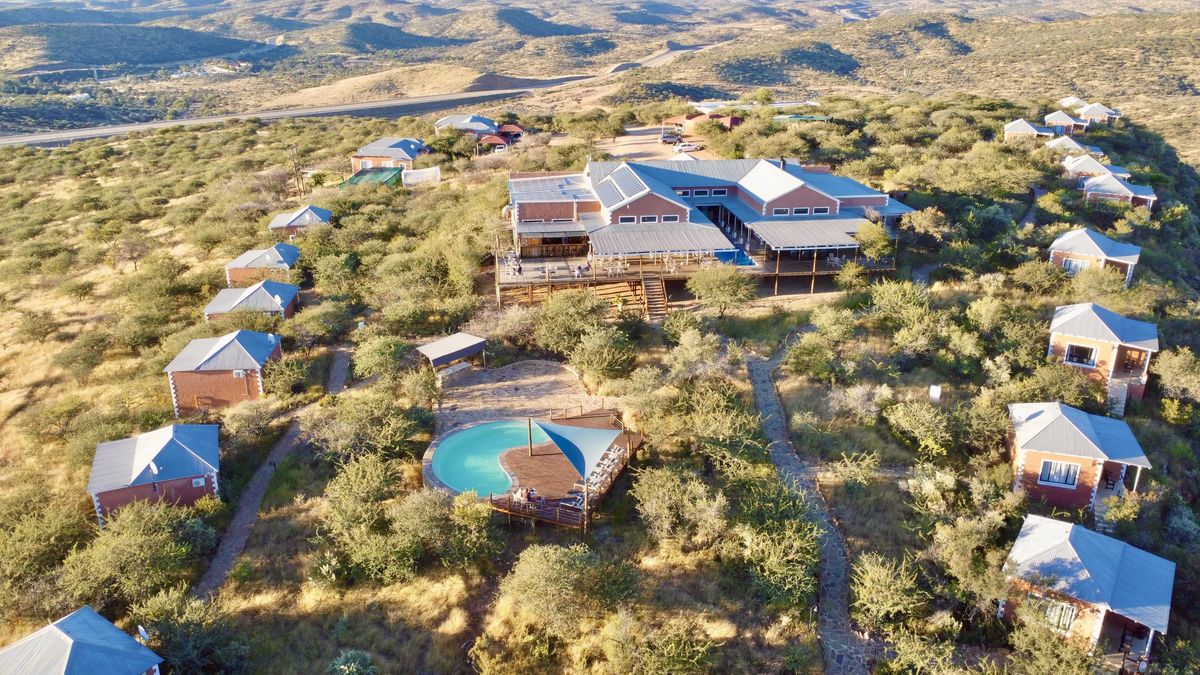 River Crossing Lodge von oben
