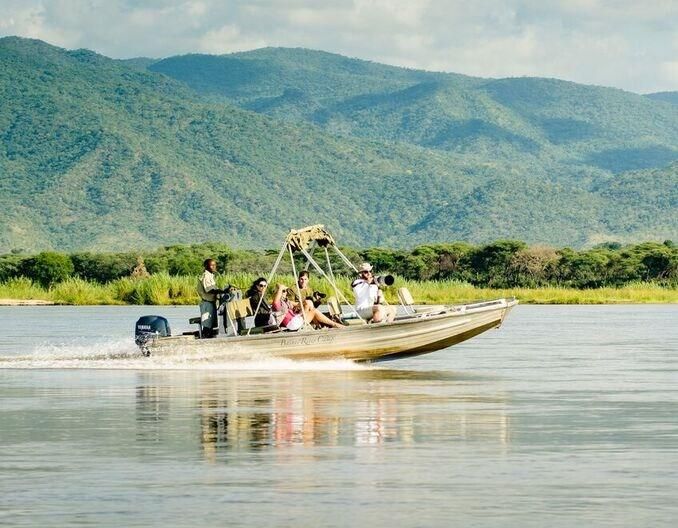 Baines' River Camp boat ride