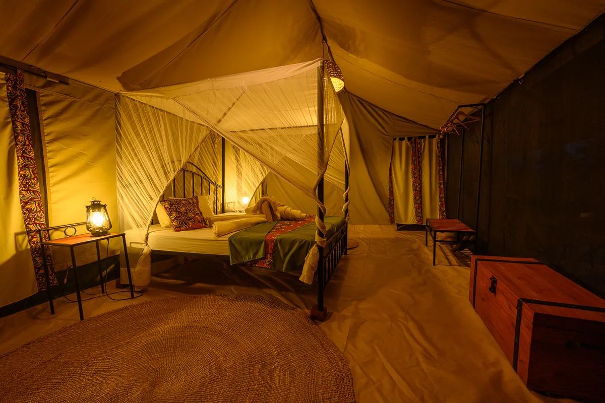 Serengeti View Camp tent inside