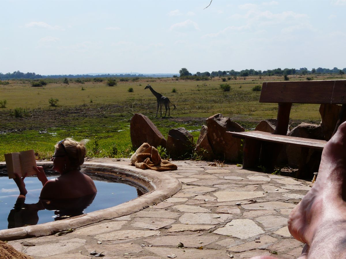 South Luangwa kafunta hot tub