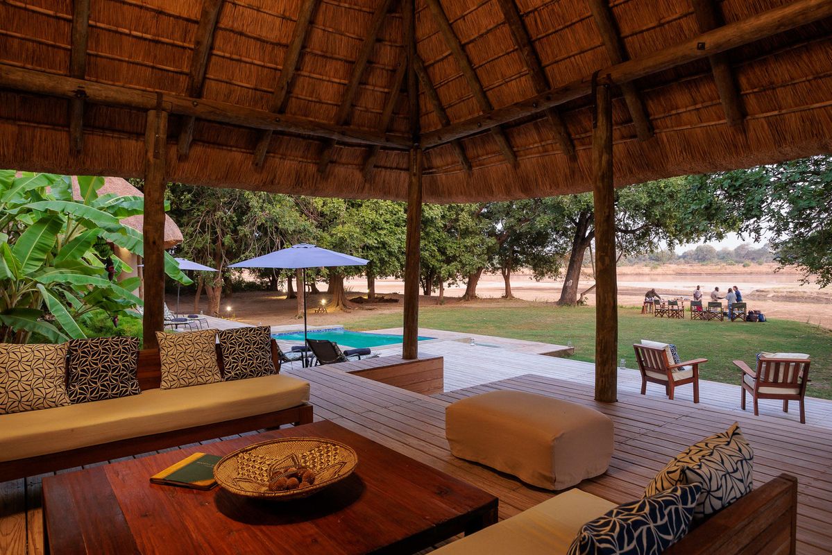 Luangwa River Camp deck and pool