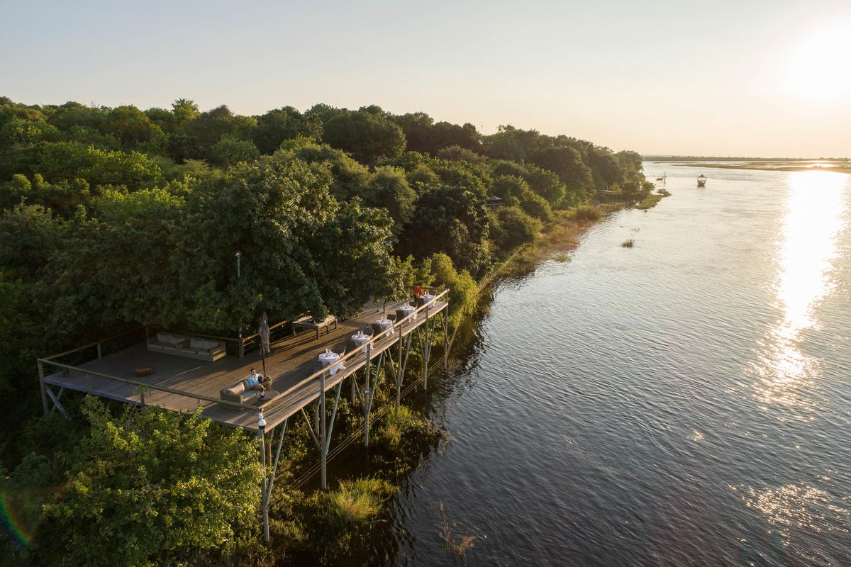 Chobe Game Lodge deck