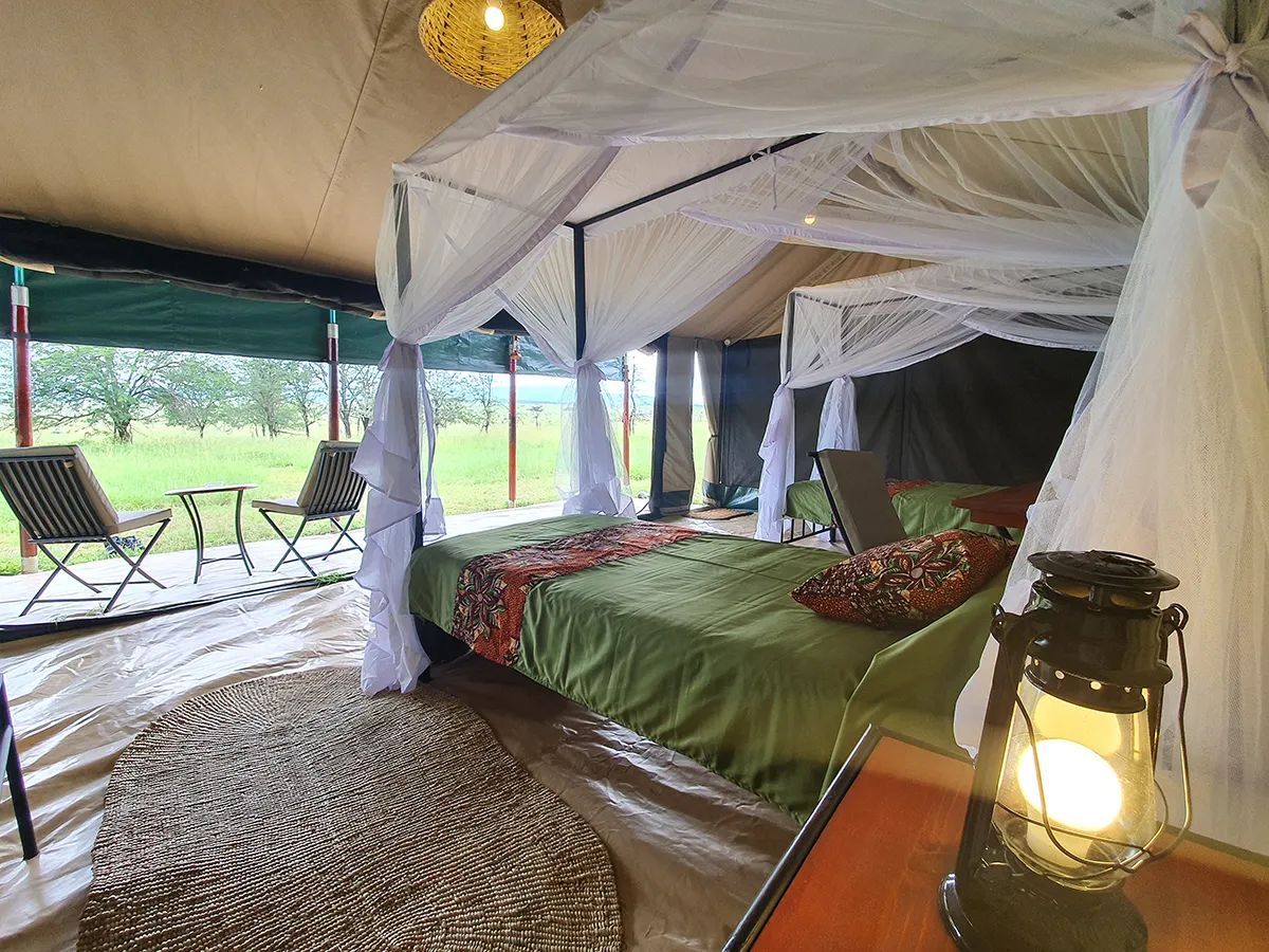 Serengeti View Camp tent view