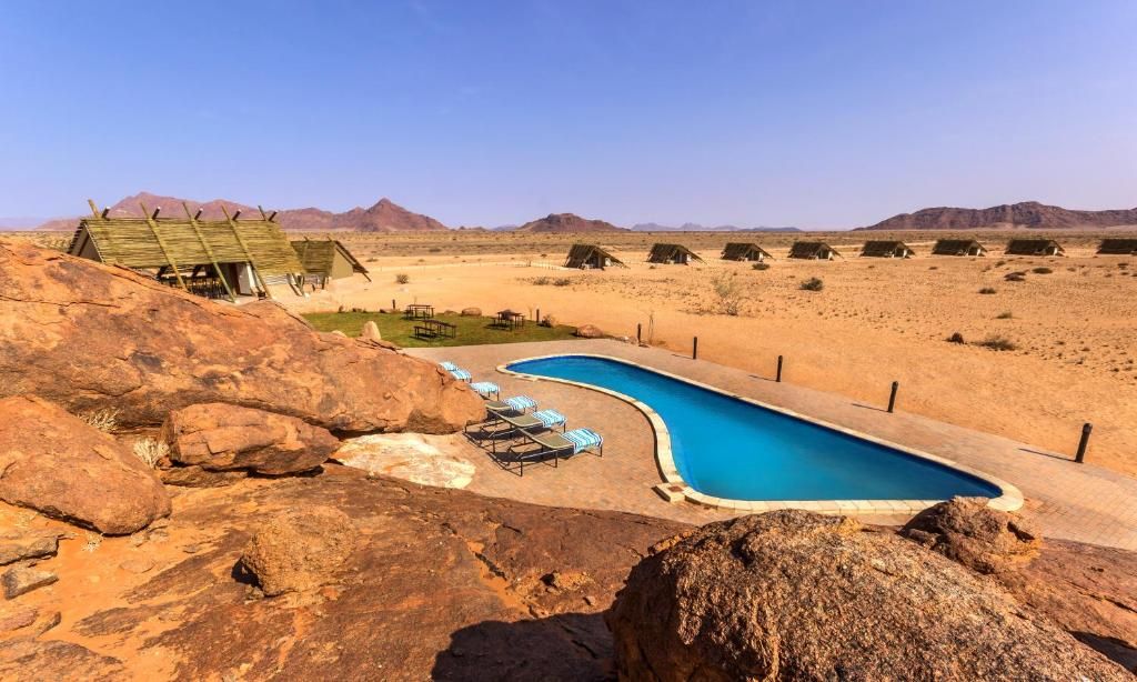 Desert Quiver Camp pool area