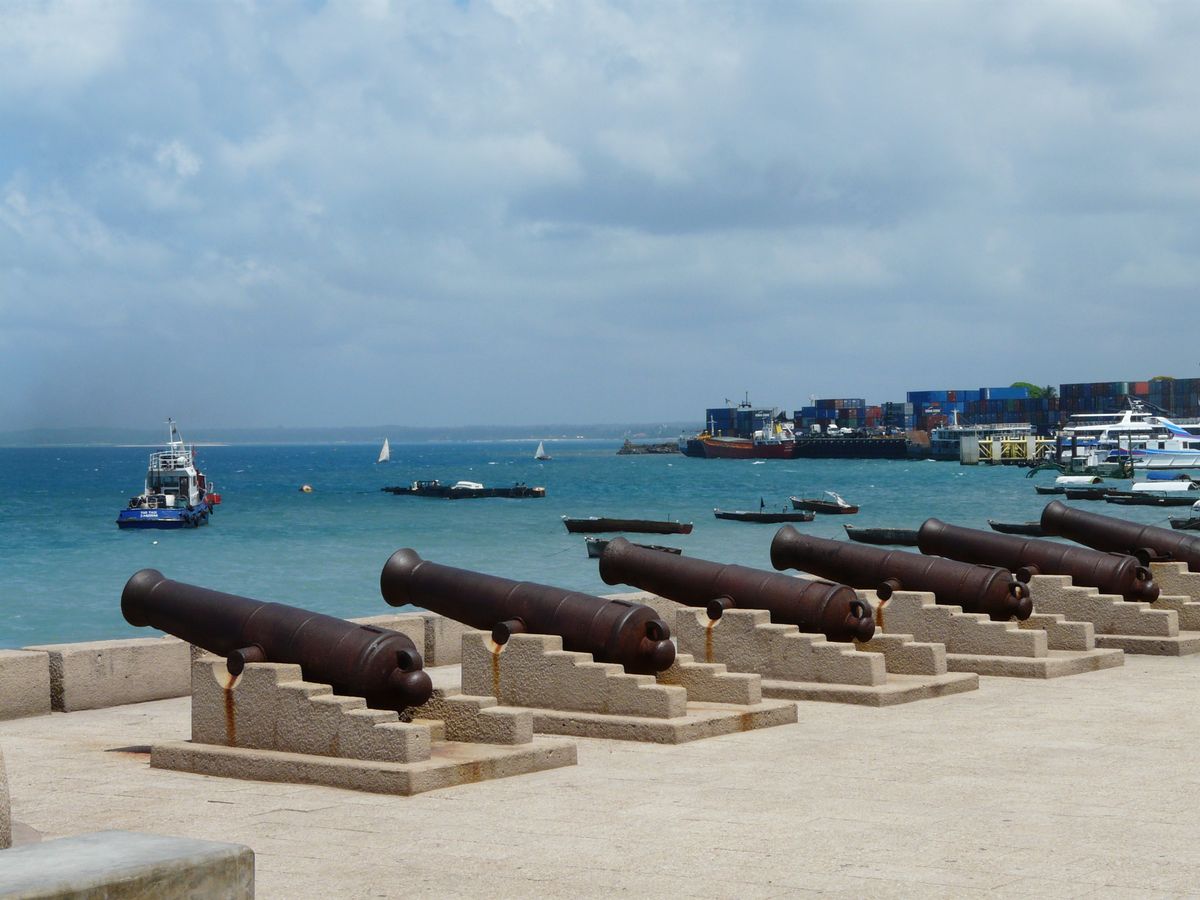 Stone Town harbour cannons