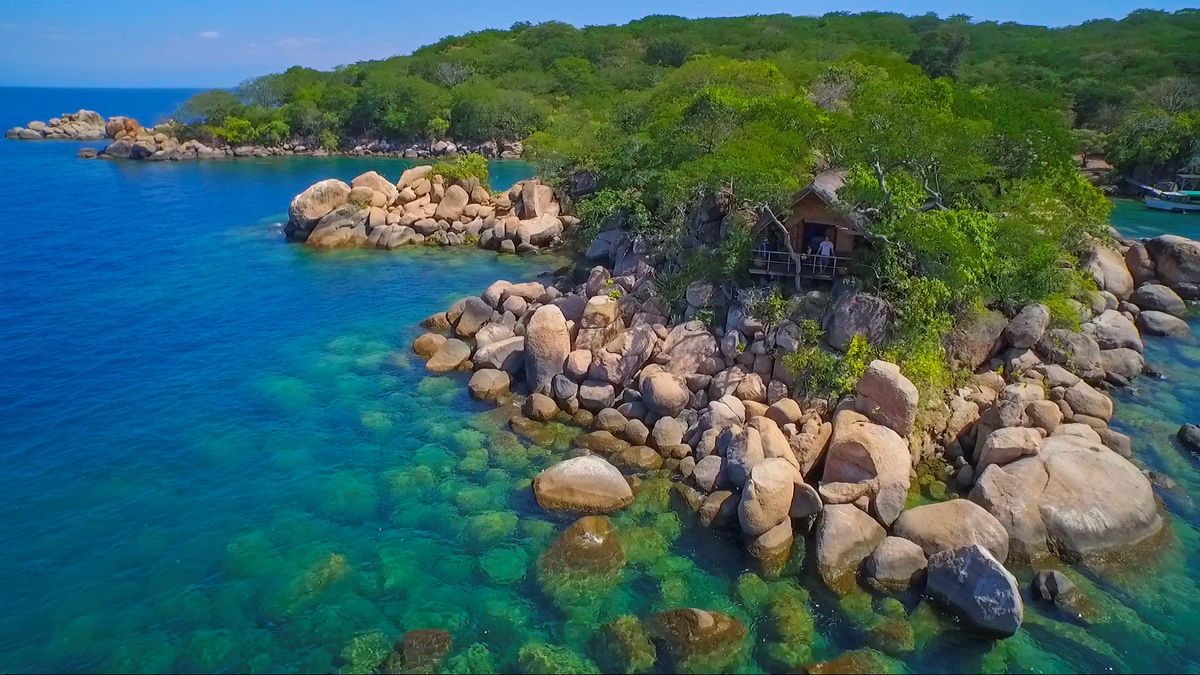 Mumbo Island aerial view