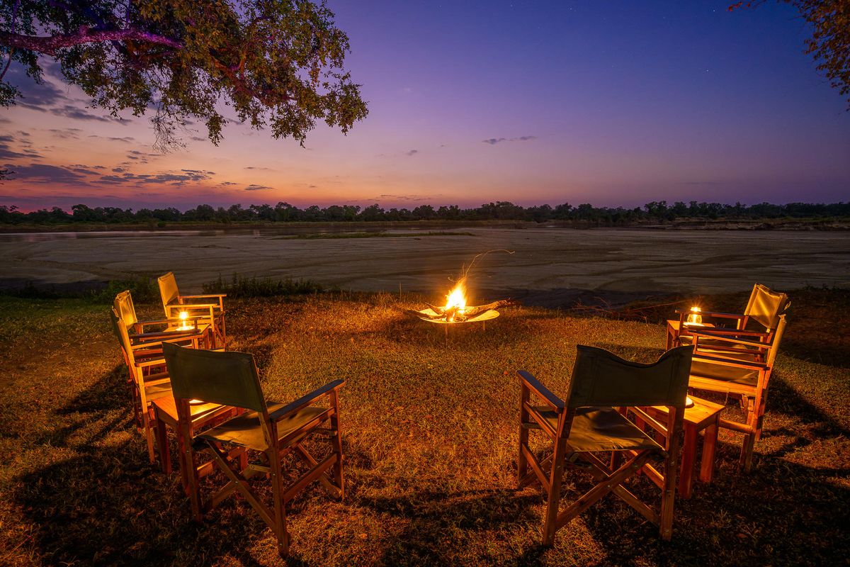 Luangwa River Camp fireplace