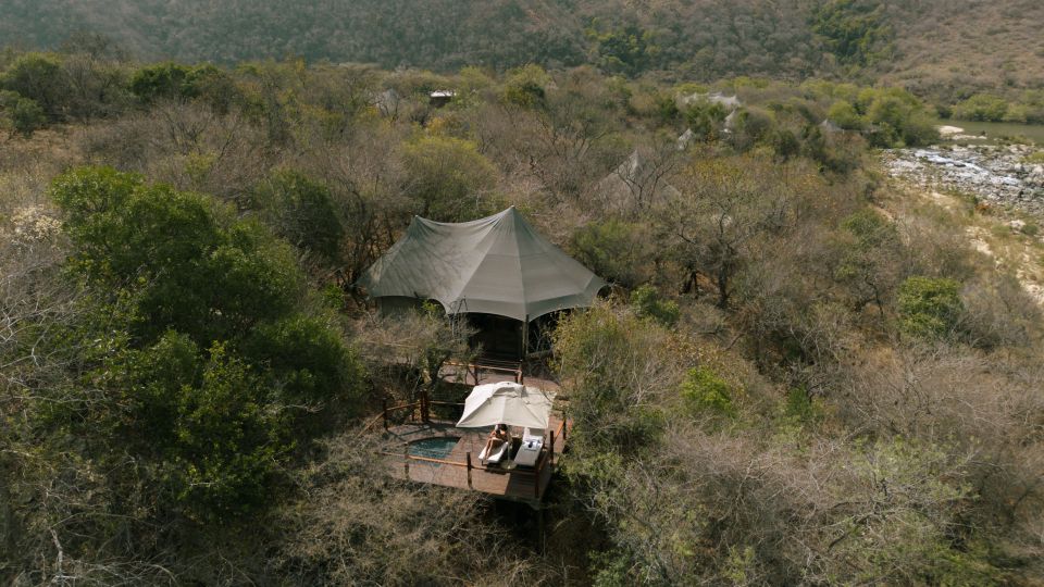Nkomazi aerial view tent