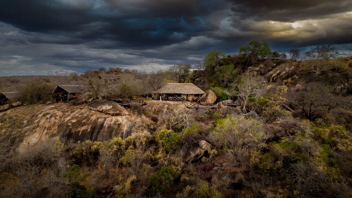 Maweninga Camp aerial view