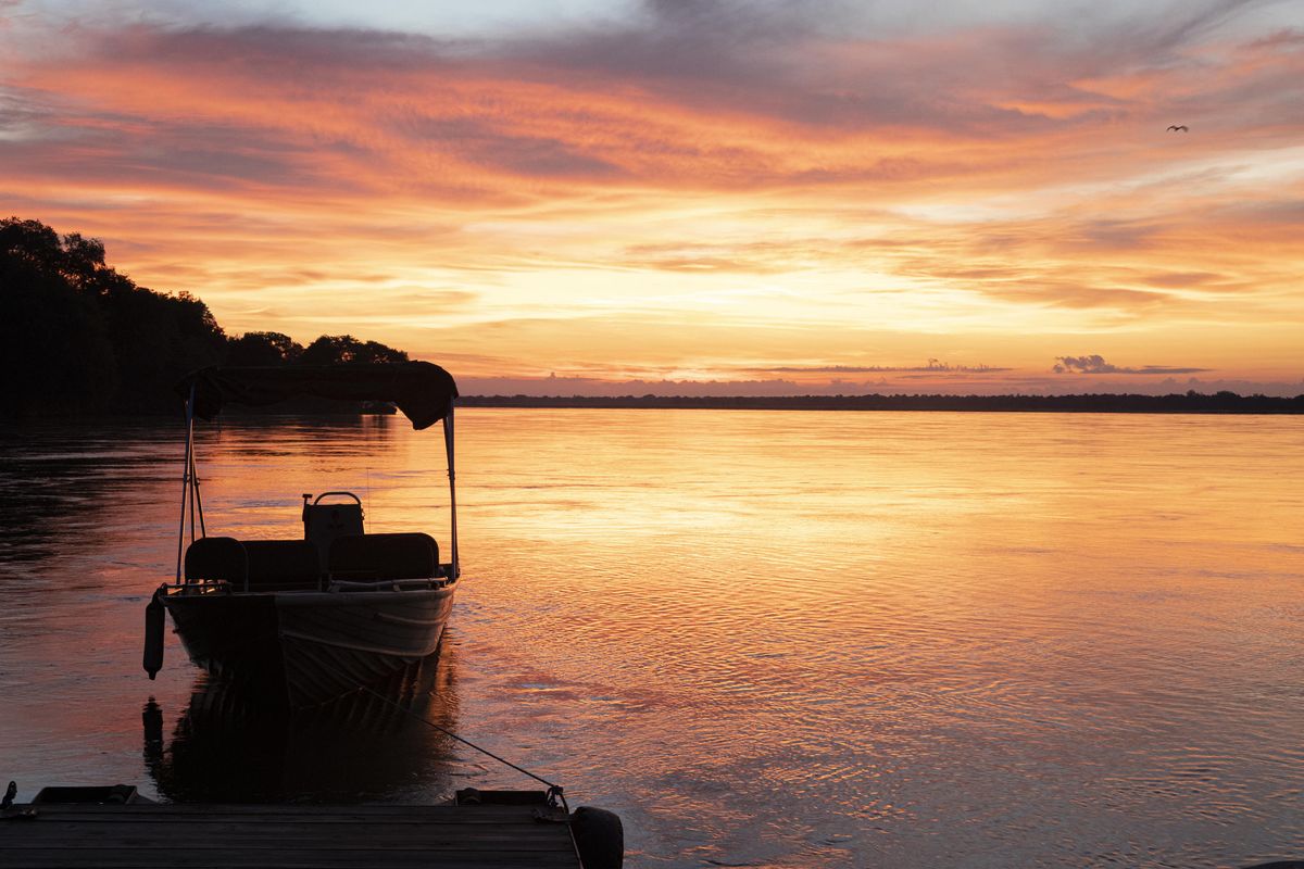 Baines' River Camp sunset